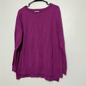 Croft & Barrow Purple Crew Neck Sweater